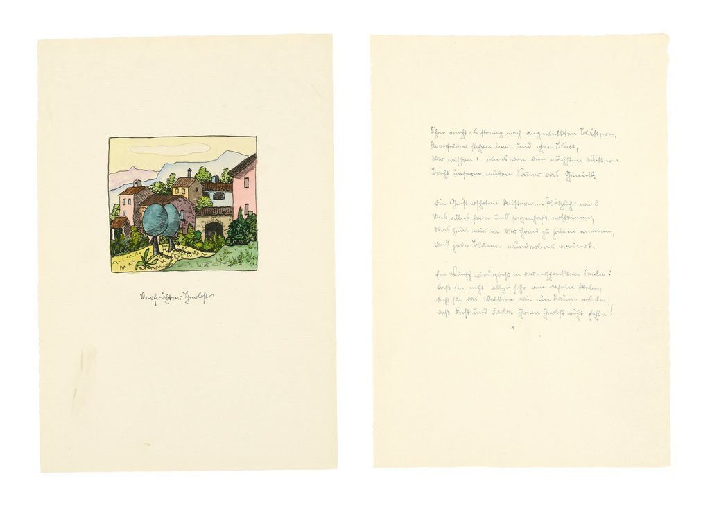 Herbst Von Hermann Hesse Hermann Hesse, Verfrühter Herbst, 1935 · Galerie Ludorff