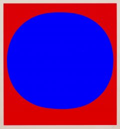 Rupprecht Geiger, Colour in the round (Blau auf Rot)