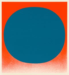Rupprecht Geiger, Colour in the round (Blau auf Orange)