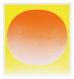 Rupprecht Geiger, Colour in the round (Orange auf Gelb)
