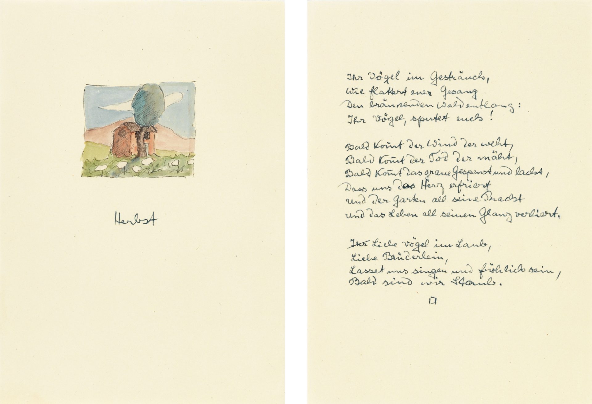 Herbst Von Hermann Hesse Hermann Hesse, Bei den Pyramiden, 1920 · Galerie Ludorff