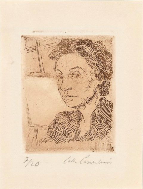 Lotte Laserstein, Selbstbildnis, 1960er Jahre · Galerie Ludorff