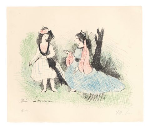Marie Laurencin, Alice im Wunderland (Alice et la Reine), 1930