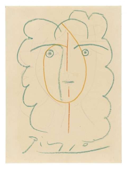 Picasso vu par Villers: Photographies　希少 Pablo Picasso, Visage de Marianne Greenwood, 1952 · Gallery Ludorff