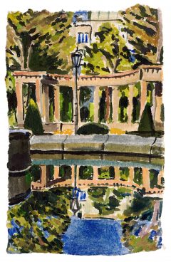 Christopher Lehmpfuhl, Morgenspiegelung am Viktoria-Luise-Platz