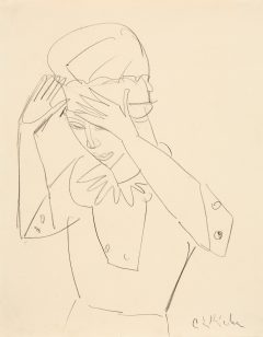 Ernst Ludwig Kirchner, Mädchen mit Hut (Gerda)