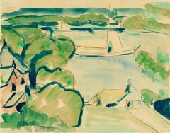 Ernst Ludwig Kirchner, Boote auf dem Müggelsee