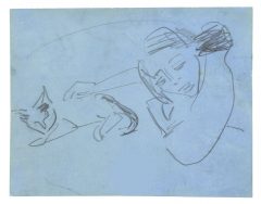 Ernst Ludwig Kirchner, Fränzi mit Katze