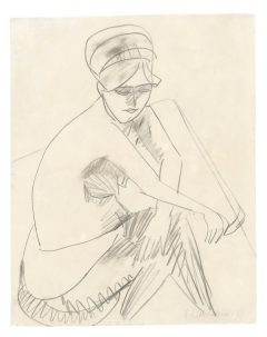 Ernst Ludwig Kirchner, Sitzender Akt, Dodo (Halbakt)