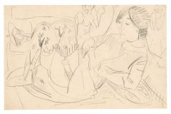 Ernst Ludwig Kirchner, Mädchen in Strümpfen