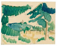 Ernst Ludwig Kirchner, Landschaft aus der Umgebung von Dresden (Waldlandschaft)