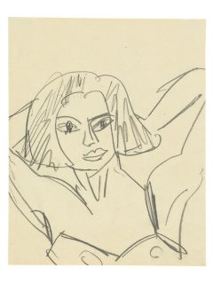 Ernst Ludwig Kirchner, Kopf eines jungen Mädchens