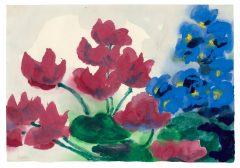 Emil Nolde, Rote und blaue Blüten