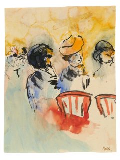 Emil Nolde, Drei Figuren im Café
