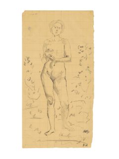 Ferdinand Hodler, Stehender weiblicher Akt (Studie die Quelle)