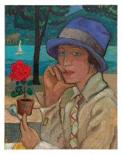 Gabriele Münter, Dame mit blauem Hut