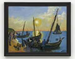 Hermann Max Pechstein, Fischerboote an der Ostsee