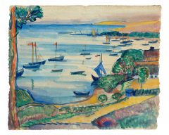 Hermann Max Pechstein, Fischerhafen in Nidden
