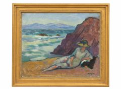 Henri Manguin, Jeanne sur la plage de l'Oustalet