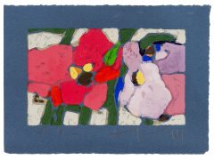 Klaus Fußmann, Rosen, rot, lila