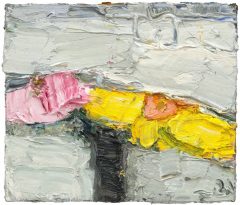 Klaus Fußmann, Rosen, rosa/gelb