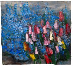 Klaus Fußmann, Vergissmeinnicht und Tulpen