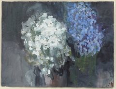 Klaus Fußmann, Schnee im Sommer - Hornkraut und Vergissmeinnicht