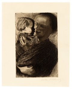 Käthe Kollwitz, Mutter mit Kind auf dem Arm