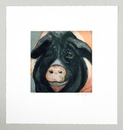 Karin Kneffel, Ohne Titel (Tierköpfe - Schwein)