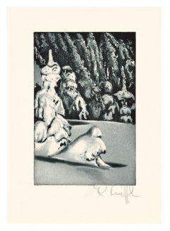 Karin Kneffel, Ohne Titel (Winterlandschaft)
