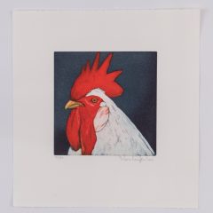 Karin Kneffel, Ohne Titel (Tierköpfe - Hahn)