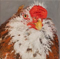 Karin Kneffel, Tierporträt (Huhn)