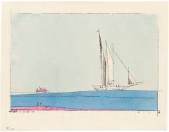 Lyonel Feininger, a passing Sail