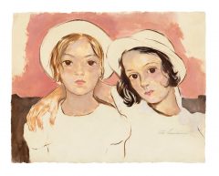 Lotte Laserstein, Zwei Mädchen mit weißen Sommerhüten (Marianne und Gunvor Bigner)