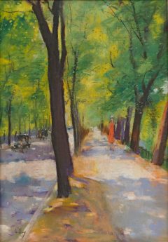 Lesser Ury, Bellevueallee im Sommer, Berlin