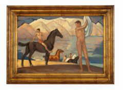 Ludwig von Hofmann, Reiter am Felsstrand