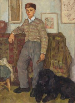 Lotte Laserstein, Junge mit Pudel