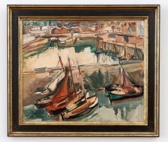 Émile-Othon Friesz, Schiffe im Hafen Honfleur
