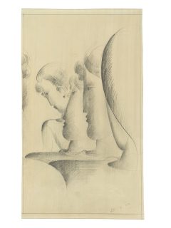 Oskar Schlemmer, Gruppe mit Köpfen