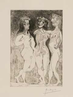 Pablo Picasso, Les trois Grâces couronnées de Fleurs