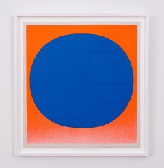 Rupprecht Geiger, Colour in the round (Blau auf Orange)