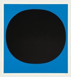 Rupprecht Geiger, Colour in the round (Schwarz auf Blau)