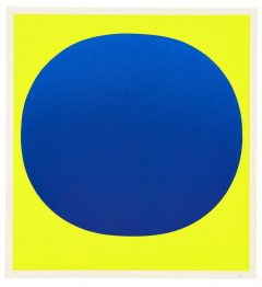 Rupprecht Geiger, Colour in the round (Blau auf Gelb)