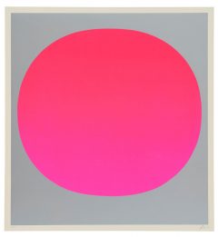 Rupprecht Geiger, Colour in the round (Pink auf Grau)