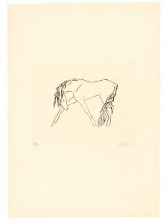 Renée Sintenis, Junge Pferde (Pferd mit gesenktem Kopf)
