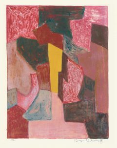 Serge Poliakoff, Composition rouge, carmin et jaune
