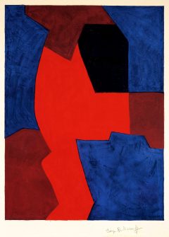 Serge Poliakoff, Composition bleue, rouge et noire