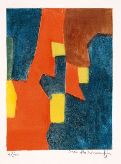 Serge Poliakoff, Composition rouge, jaune et bleue