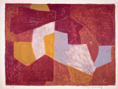 Serge Poliakoff, Composition carmin, brune, jaune et grise