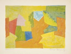 Serge Poliakoff, Composition jaune, orange et verte